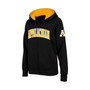 Women's Stadium Athletic Black Appalachian State Mountaineers Arched Name Full-Zip Hoodie