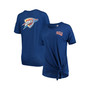 Women's Blue Oklahoma City Thunder Side-Tie Slub T-shirt