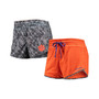 Women's Orange, Charcoal Clemson Tigers Fun Stuff Reversible Shorts
