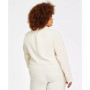Trendy Plus Size Cropped Open-Front Blazer