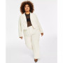 Trendy Plus Size Cropped Open-Front Blazer