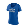 Women's Branded Royal Los Angeles Dodgers 2022 NL West Division Champions Locker Room V-Neck T-shirt