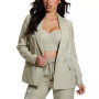 Women's Adriana Satin Notch-Collar Blazer