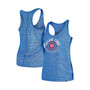 Women's Blue Chicago Cubs Active Racerback Tank Top