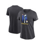 Women's Anthracite Los Angeles Rams Super Bowl LVI Champions Lombardi Trophy T-shirt