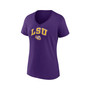 Women's Branded Purple LSU Tigers Evergreen Campus V-Neck T-shirt