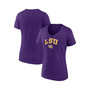 Women's Branded Purple LSU Tigers Evergreen Campus V-Neck T-shirt