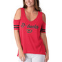 Women's Red Arizona Diamondbacks Extra Inning Cold Shoulder T-shirt