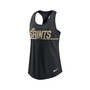 Women's Black New Orleans Saints Team Name City Tri-Blend Racerback Tank Top