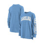 Women's Carolina Blue North Carolina Tar Heels Plus Size Two-Hit Canyon Long Sleeve T-shirt