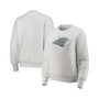 Women's White Carolina Panthers Milestone Tracker Pullover Sweatshirt
