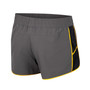 Women's Gray Iowa Hawkeyes Pull The Switch Running Shorts