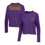 Women's  Purple Baltimore Ravens Pocket Thermal Long Sleeve T-shirt