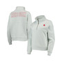 Women's Light Blue Boston Red Sox Two-Hit Quarter-Zip Pullover Top