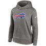 Women's Heather Charcoal Buffalo Bills Performance Pullover Hoodie