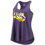 Women's Purple LSU Tigers Essential 2-Hit Racerback Tank Top
