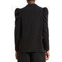 Women's Peak-Lapel Chain Puff-Sleeve Jacket