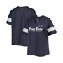 Women's Heather Navy Penn State Nittany Lions Plus Size Give it All V-Neck T-shirt