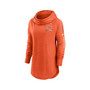 Women's Orange Chicago Bears Minimal Statement Raglan Funnel Neck Pullover Hoodie
