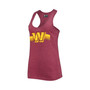 Women's Burgundy Washington Commanders Scoop Neck Racerback Tank Top