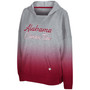 Women's Heather Gray Alabama Crimson Tide On Wednesdays Dip-Dye Pullover Hoodie