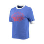 Women's Royal Philadelphia 76ers Slim Ringer T-shirt