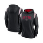 Women's Black Atlanta Falcons Sideline Stack Performance Pullover Hoodie