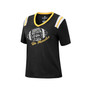 Women's Heathered Black Iowa Hawkeyes 15 Min Early Football V-Neck T-shirt