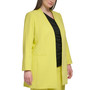 Plus Size Open-Front Collarless Blazer