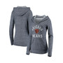 Women's Branded Navy Chicago Bears Doubleface Slub Pullover Hoodie