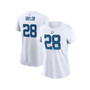 Women's Jonathan Taylor White Indianapolis Colts Player Name Number T-shirt