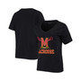 Women's Black Maryland Terrapins Lacrosse V-Neck T-shirt