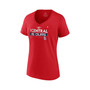 Women's Branded Red St. Louis Cardinals 2022 NL Central Division Champions Locker Room V-Neck T-shirt