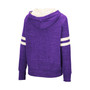 Women's Purple LSU Tigers Speckle Fleece Raglan Full-Zip Hoodie