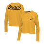 Women's Gold-Tone Pittsburgh Steelers Pocket Thermal Long Sleeve T-shirt
