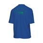 Women's Royal Seattle Seahawks Half-Sleeve Mock Neck T-Shirt