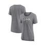 Women's Branded Heathered Gray Brooklyn Nets True Classics Tri-Blend T-shirt