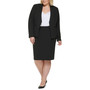 Plus Size Open-Front Soft Crepe Blazer