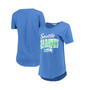 Women's Royal Seattle Seahawks Game Time T-shirt