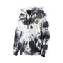 Women's Black, White Boston Bruins Dakota Tie-Dye Oversized Half-Zip Hoodie