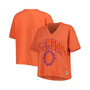 Women's Orange Clemson Tigers Sycamore Edith Waist-Length V-Neck T-shirt