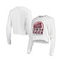 Women's White Texas A&M Aggies Retro Campus Crop Long Sleeve T-shirt