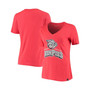 Women's Red Lehigh Valley IronPigs Performance V-Neck T-shirt