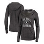 Women's Black Las Vegas Raiders Doubleface Slub Pullover Hoodie