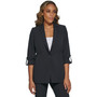 Women's Roll-Tab-Sleeve Single-Button Blazer