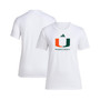 Women's White Miami Hurricanes Bench T-shirt