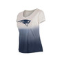 Women's Navy New England Patriots Dip Dye V-Neck T-shirt