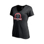 Women's Black Atlanta Braves 2021 World Series Champions Signature Roster V-Neck T-Shirt