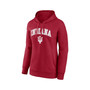 Women's Branded Crimson Indiana Hoosiers Evergreen Campus Pullover Hoodie