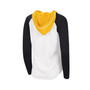 Women's G-III Sports by Carl Banks White, Black Pittsburgh Penguins MVP Raglan Hoodie T-shirt